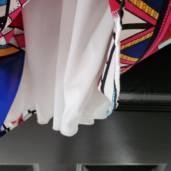 Buttons Boho Aztec Slip Dress - Picture 4 of 7